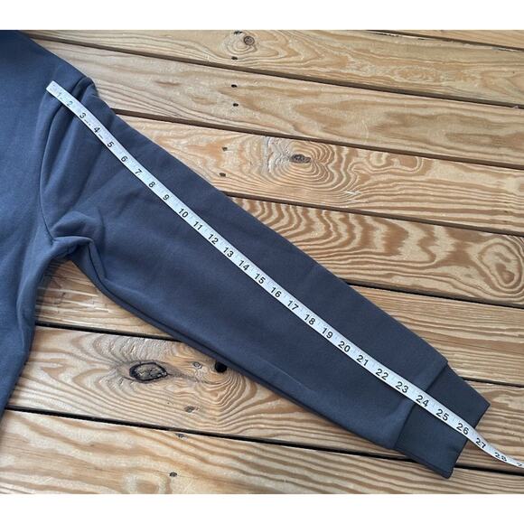 NWT $99 Karl Lagerfeld Hoodie Sweatshirt Size Large Men’s Gray Pullover - Picture 10 of 10